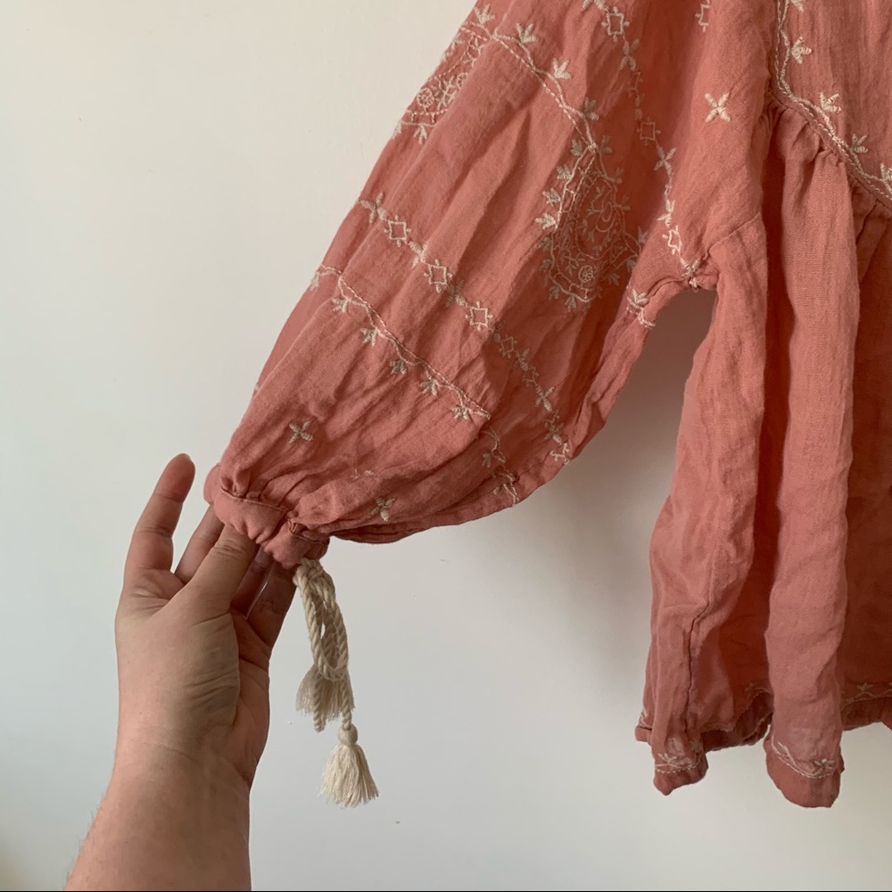💙 Lucky Brand | Pink Boho Style Top - Picture 2 of 6